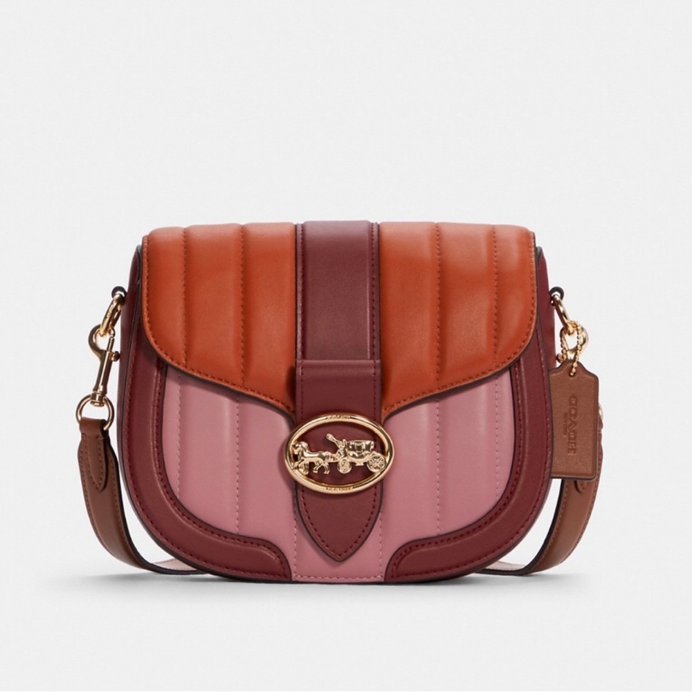 Coach Color block Crossbody Puffy Quilting